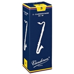 VANDOREN CR123 Vandoren Bass Clarinet Traditional Reeds Strength #3; Box of 5