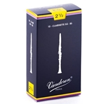 VANDOREN CR1025 Vandoren Bb Clarinet Traditional Reeds Strength #2.5; Box of 10