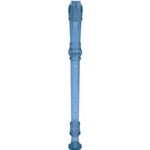ST. LOUIS MUSIC ZR2423BL Recorder, 3 pc, Blue w/ bag