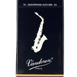 VANDOREN SR2125 Vandoren Alto Sax Traditional Reeds Strength #2.5; Box of 10